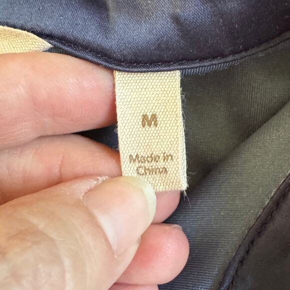 Soft Surroundings Legion Blue Velvet Boyfriend Tunic Shirt Women's Medium EUC - Picture 7 of 10